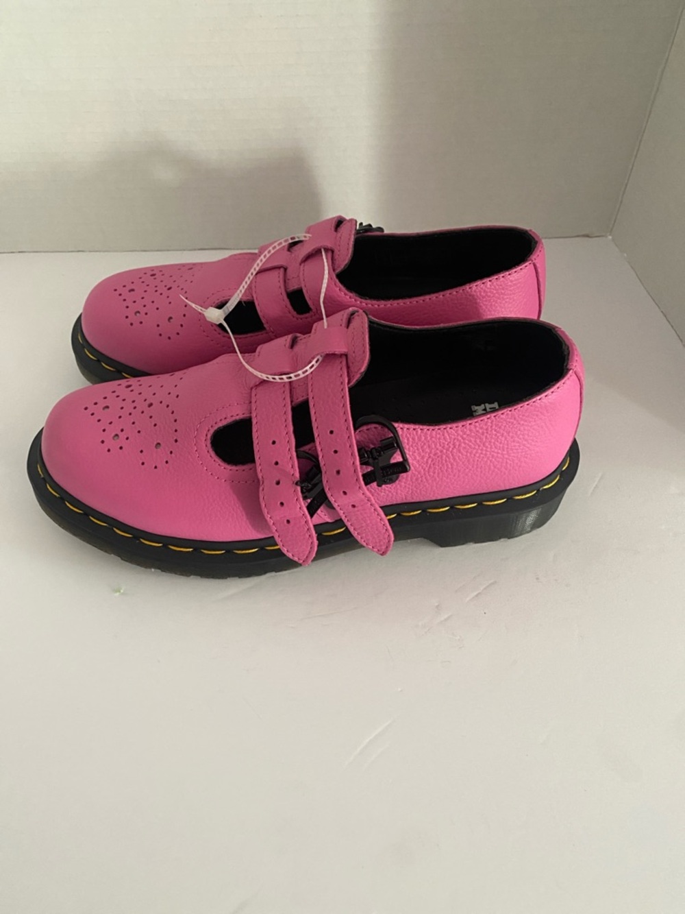 Dr. Martens Kids Hot Pink Mary Jane Double-Strap Shoes - Picture 2 of 7